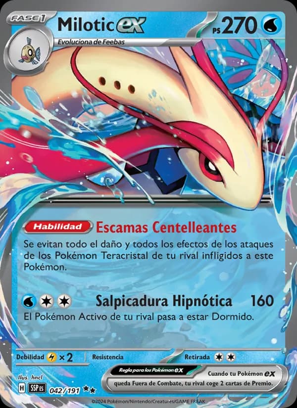 Milotic ex card in Spanish