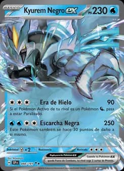 Kyurem Negro ex card in Spanish
