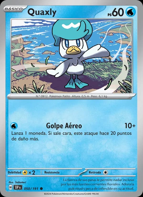 Quaxly card in Spanish