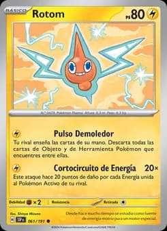 Rotom card in Spanish