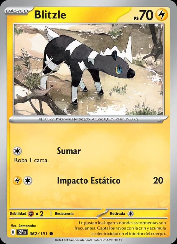 Blitzle card in Spanish