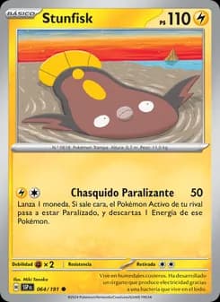 Stunfisk card in Spanish