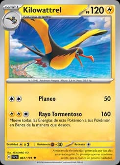 Kilowattrel card in Spanish