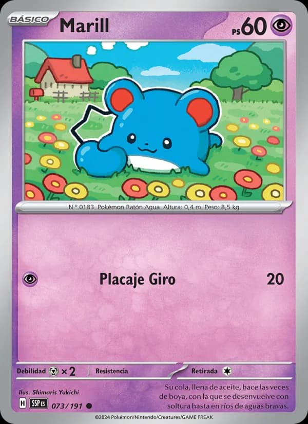 Marill card in Spanish