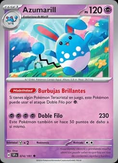 Azumarill card in Spanish