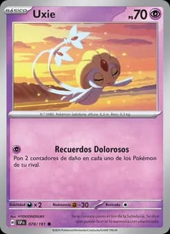 Uxie card in Spanish