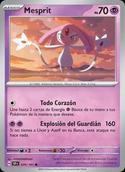 Mesprit card in Spanish