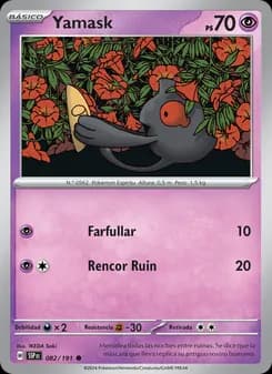 Yamask card in Spanish
