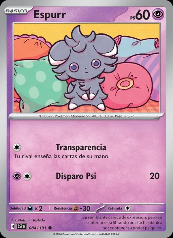 Espurr card in Spanish