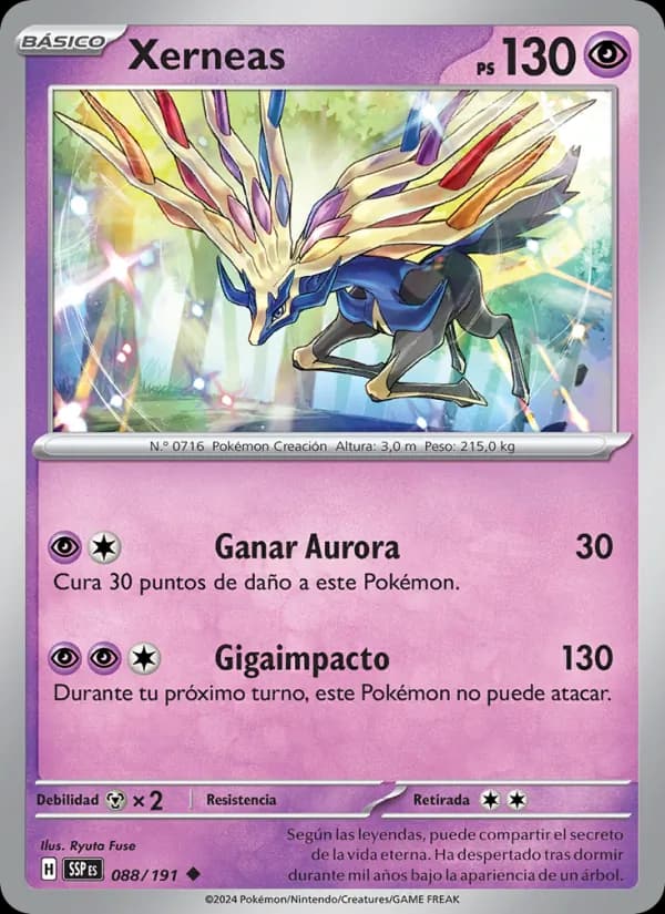 Xerneas card in Spanish