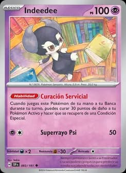 Indeedee card in Spanish