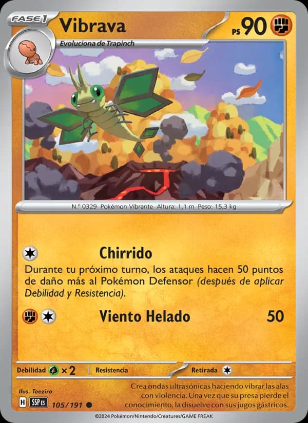 Vibrava card in Spanish