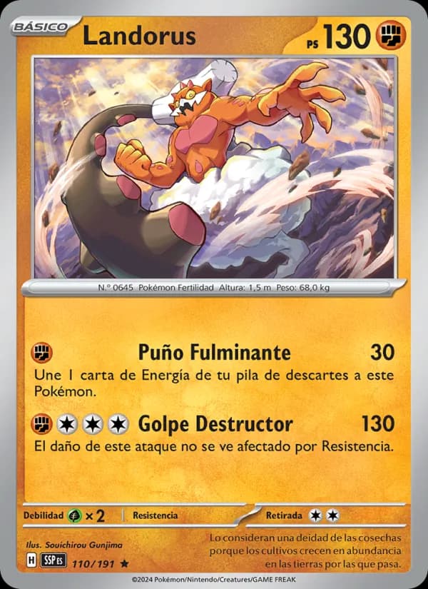 Landorus card in Spanish