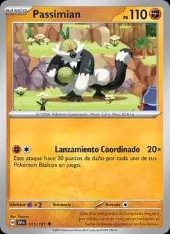 Passimian card in Spanish