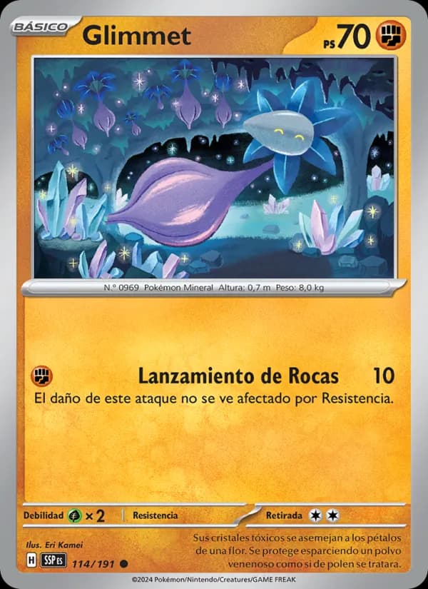 Glimmet card in Spanish