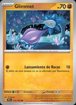 Glimmet card in Spanish