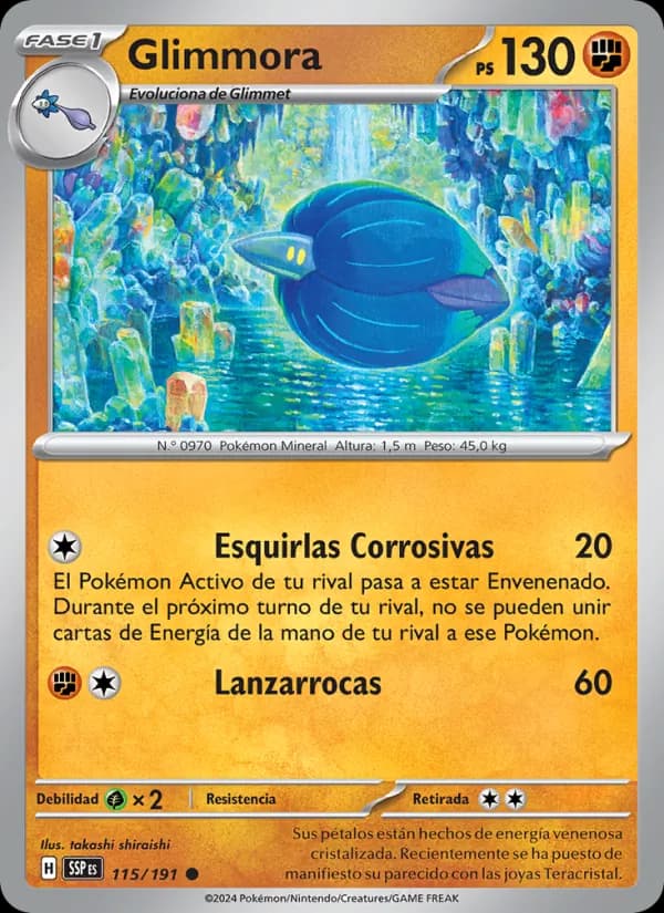 Glimmora card in Spanish