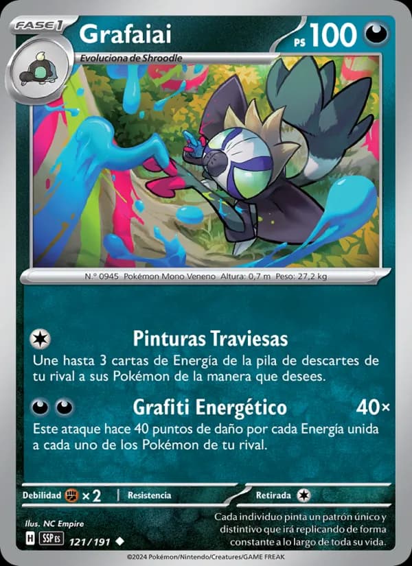 Grafaiai card in Spanish