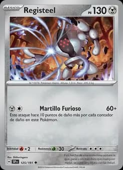 Registeel card in Spanish