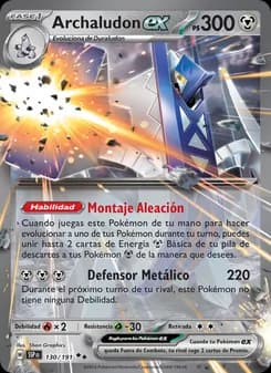 Archaludon ex card in Spanish