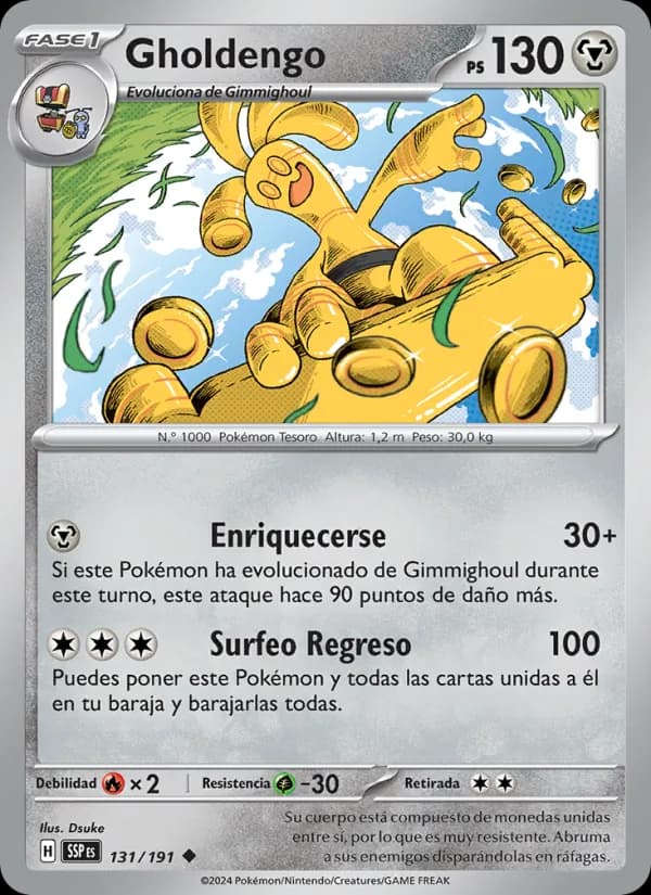 Gholdengo card in Spanish