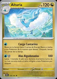 Altaria card in Spanish