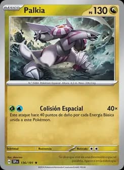 Palkia card in Spanish