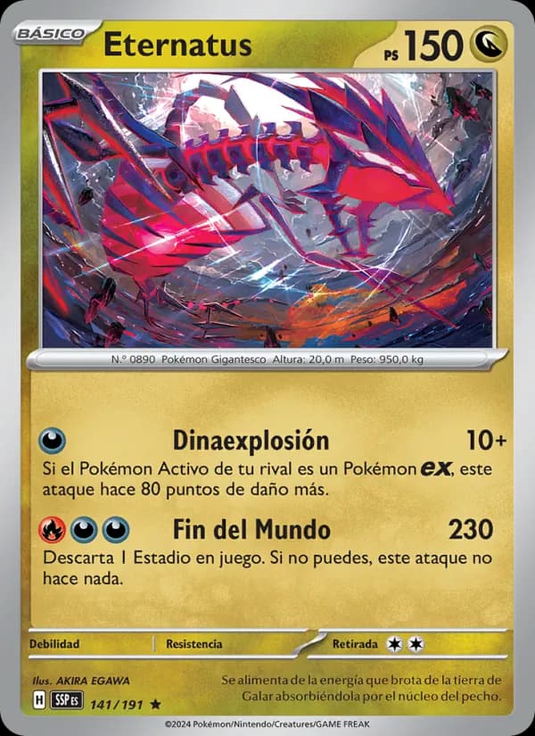 Eternatus card in Spanish