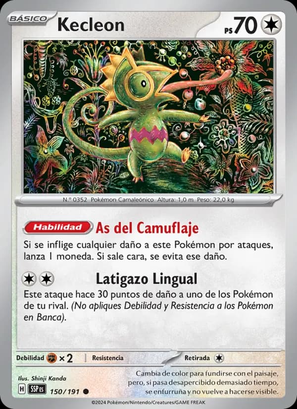 Kecleon card in Spanish