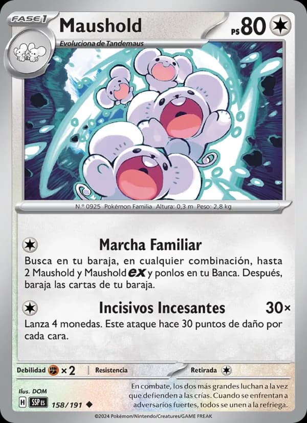 Maushold card in Spanish