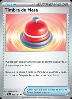 Timbre de Mesa card in Spanish