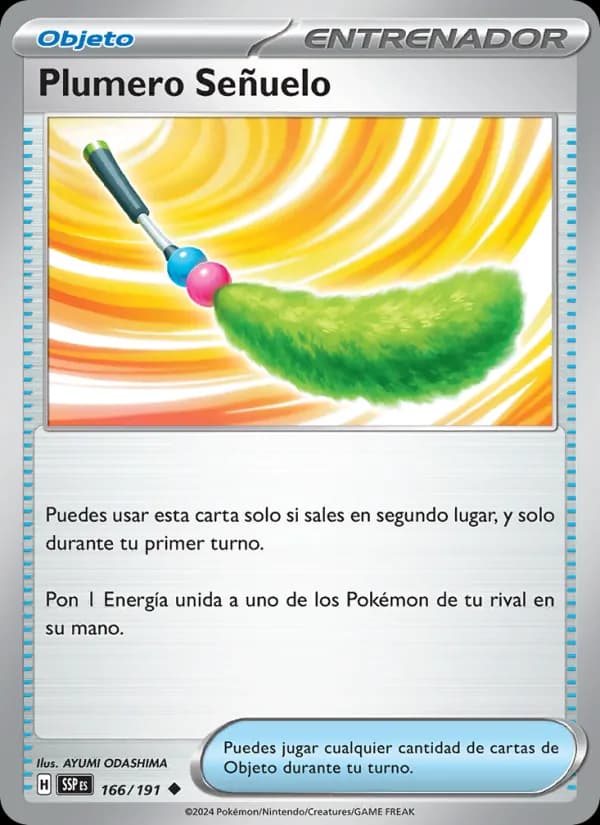 Plumero Señuelo card in Spanish