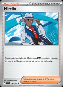 Mirtilo card in Spanish