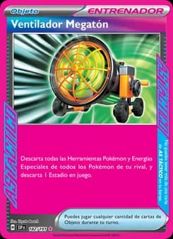 Ventilador Megatón card in Spanish