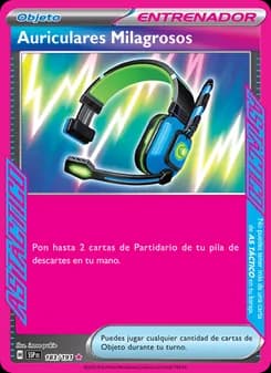 Auriculares Milagrosos card in Spanish