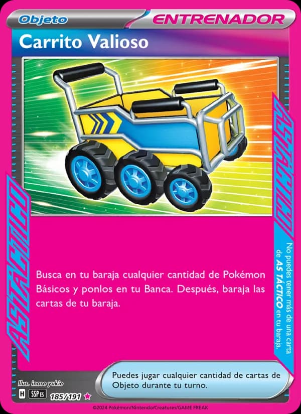 Carrito Valioso card in Spanish