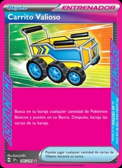 Carrito Valioso card in Spanish