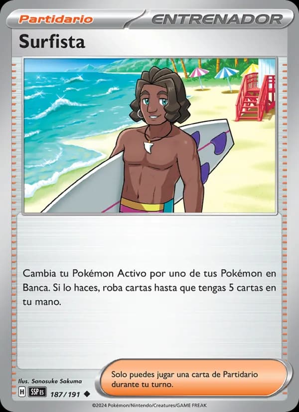 Surfista card in Spanish
