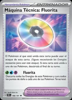 Máquina Técnica: Fluorita card in Spanish