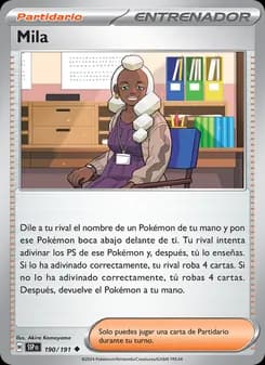Mila card in Spanish