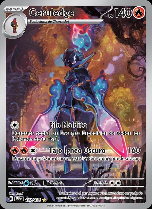 Ceruledge card in Spanish