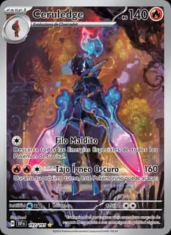 Ceruledge card in Spanish