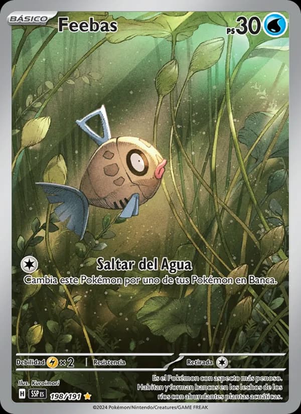 Feebas card in Spanish