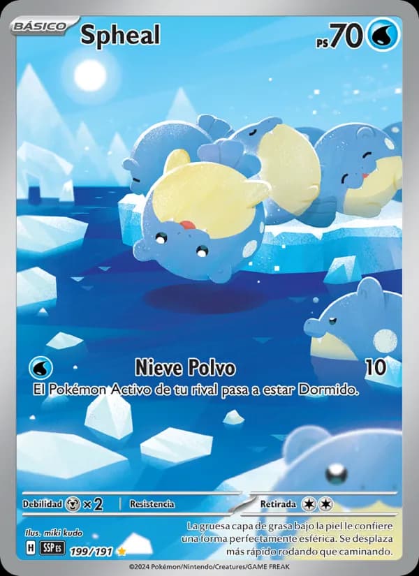 Spheal card in Spanish