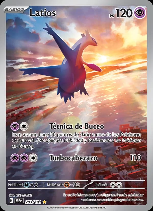 Latios card in Spanish