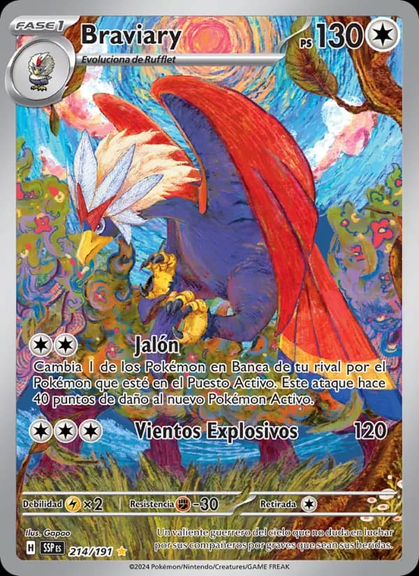 Braviary card in Spanish