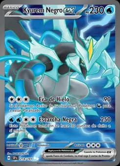 Kyurem Negro ex card in Spanish