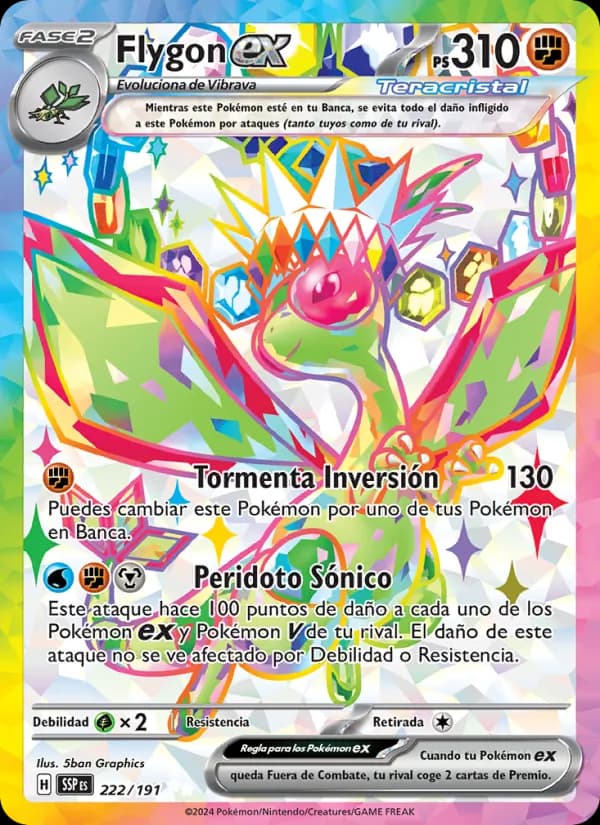 Flygon ex card in Spanish