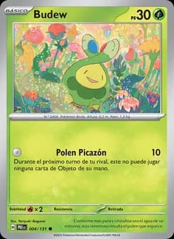 Budew card in Spanish