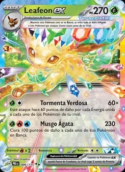 Leafeon ex card in Spanish
